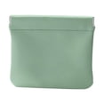 thumbnail image 1 of Pocket Cosmetic Bag, Auto Close Squeeze Leather Makeup Pouch Travel Toiletry Organizer Portable Jewelry Case Small Coin Purse Handheld Beauty Storage Pouch 4.33x4.72in Green, 1 of 5