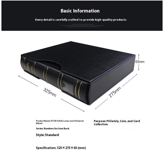 Pocket Currency Pages Money Banknote Album Money Collection Book Collection Storage Sheets-Black