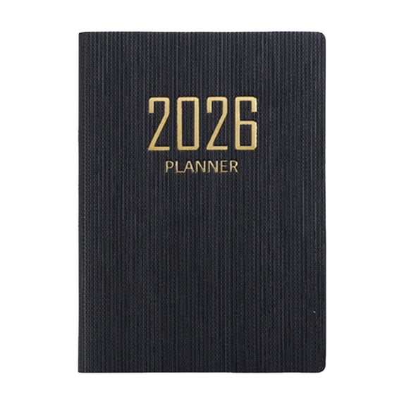 Pocket Daily Planner Notebook, Travel Diary, A7 Pocket Planner, 2026 Daily Organizer, Compact Travel Scheduler,2026 Weekly & Monthly Planner, Small Daily Planner,for Work,Office Use,Black,4.17x3.07"