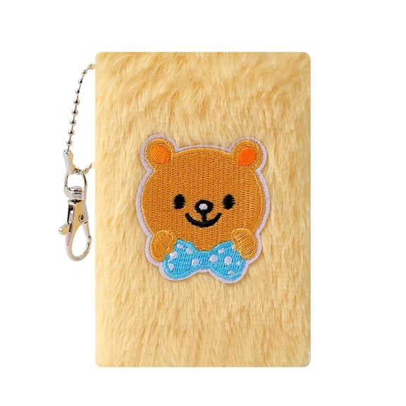 Pocket Diary Notebook Friendly Miniature Memo Book Plush Exterior Design Notebook For Artists Writers