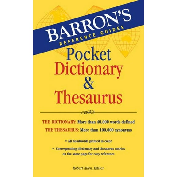 Pre-Owned Pocket Dictionary & Thesaurus (Paperback) 0764143050 9780764143052