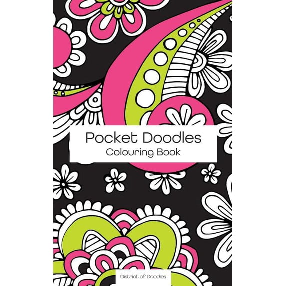 Mini Colouring Pocket Doodles Colouring Book: Mini 5x8 Colouring Book, with 42 pages ...