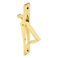 thumbnail image 1 of Pocket Door Flush Edge Pull, Polished Brass, Fasteners included, 1 of 4