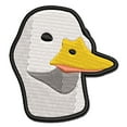 thumbnail image 1 of Pocket Duck Head Bird Applique Multi-Color Embroidered Iron-On Patch - 2.0 Inch Mini, 1 of 5