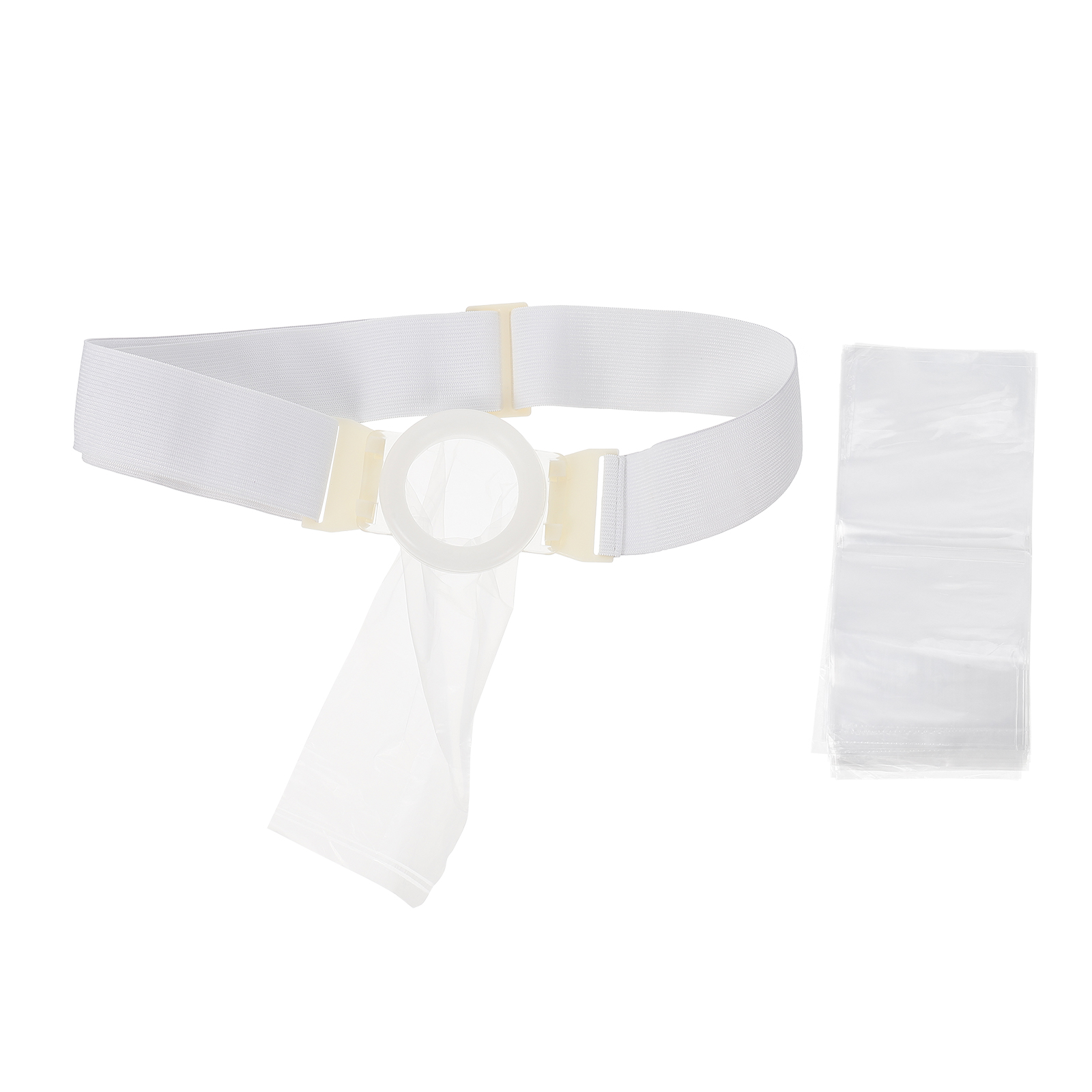 Pocket Excrement Bag Hernia Support Belt Colostomy Colostomia Bags Soma Major Adjustable White
