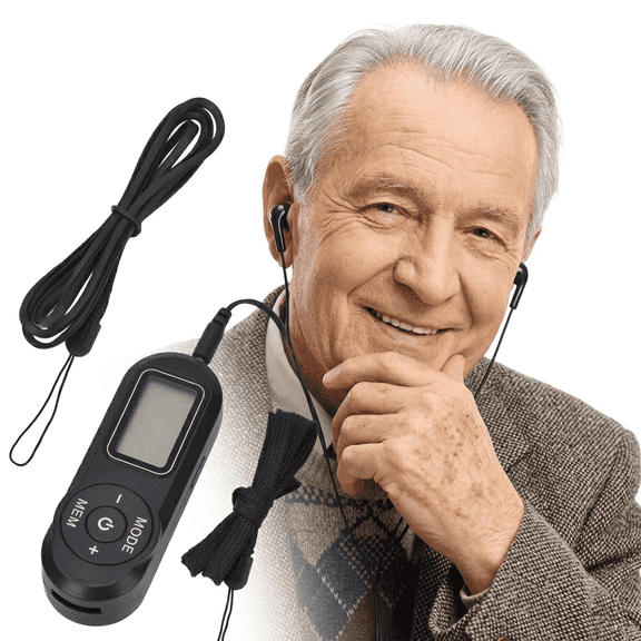Pocket Radio Compact FM Player with Earbuds Stereo Sound