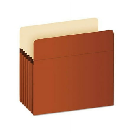 Pocket File 5.25" Expansion, Letter Size, Red Fiber