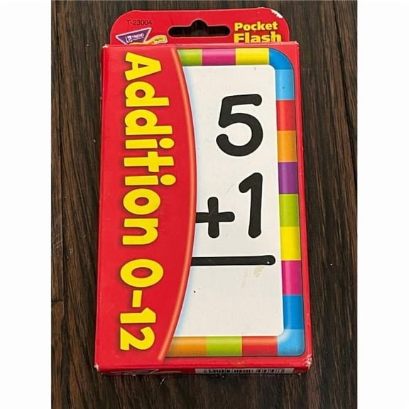Pocket Flash Cards Addition - 56 per Pack - Pack of 6