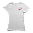 thumbnail image 1 of Pocket Flower Bloom Graphic Women White T-Shirt, Female Large, 1 of 4