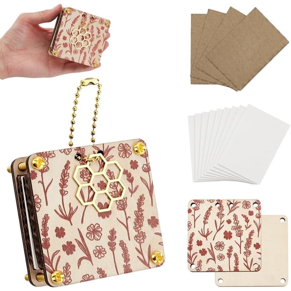 Pocket Flower Press Plant Preservation Kit Wooden Pocket Flower Pressing Portable Small Leaf Petal Preservation for Arts and Crafts