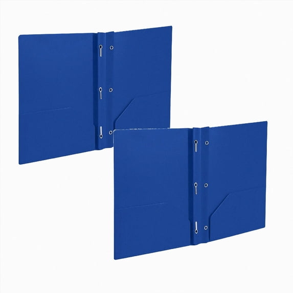 Pocket Folders with Brads, Poly Folder with Brads, 1Pc Plastic Solid Colored Folder with Pocket and Prong, 3 Brad Plastic Pocket Folder for Letter Size Paper