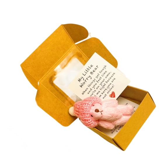 Pocket Friendly Plushes Bear In Box Soft Durability Materials Plushes Toy For Children Event And Celebration