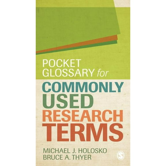 Pocket Glossary for Commonly Used Research Terms, (Paperback)