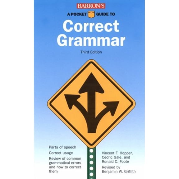 Pre-Owned A Pocket Guide to Correct Grammar (Paperback) 9780812098150