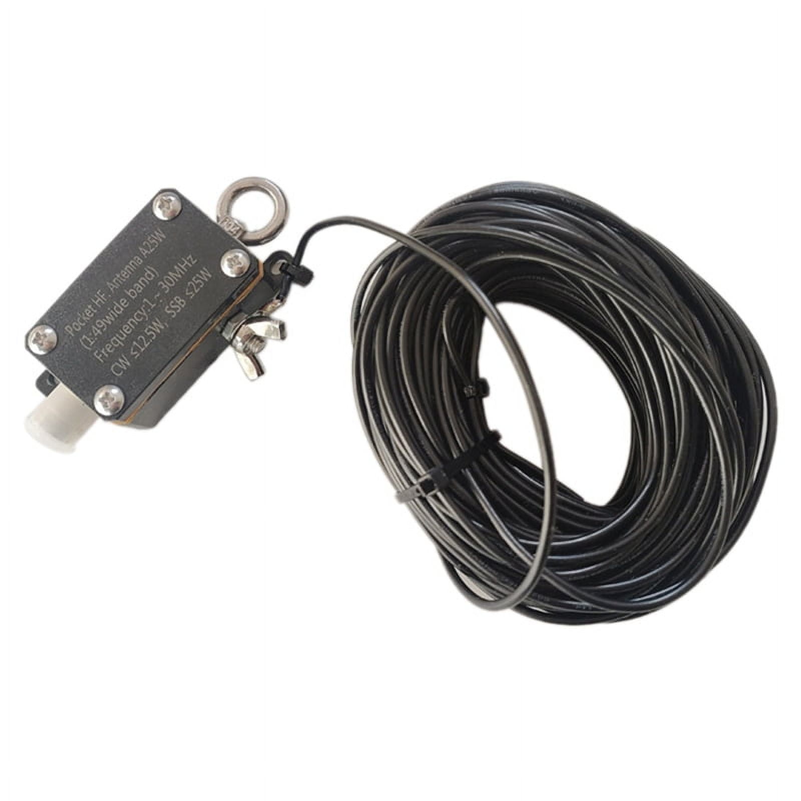 Draagbare HF Eindgevoede Antenne, 1:49 Balun Korte Pocket-end Gevoede Radioantenne, 3-30MHz FE8 CW SSB Eindgevoede Halve Antenne, PVC Eindgevoede Radioantenne voor Buiten