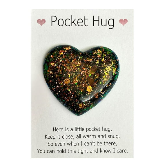 Pocket Heart Small Encouragement Token, Portable Comforting Care Gift for Friends and Family, Thoughtful Little to Show Support, Heartwarming Message for, Gift for Difficult Times