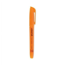 Pocket Style Highlighters, Fluorescent Orange Ink, Chisel Tip, Orange Barrel, Dozen Pocket Style Highlighters, Fluorescent Orange Ink, Chisel Tip, Orange Barrel, Dozen
