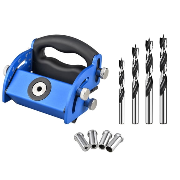 Pocket Hole Jig Adjustable Angles 0-90 Degrees Oblique Hole Locator 6-12mm Inclined Hole Drill Sleeves //m10/