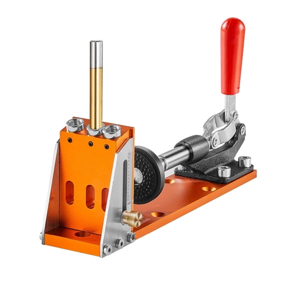 Pocket Hole Jig Kit 30 Pcs, Adjustable Woodworking Jig System with Step Drill Bits & Wrenches for DIY Carpentry, Dual Scale Marking for Furniture Building & Project