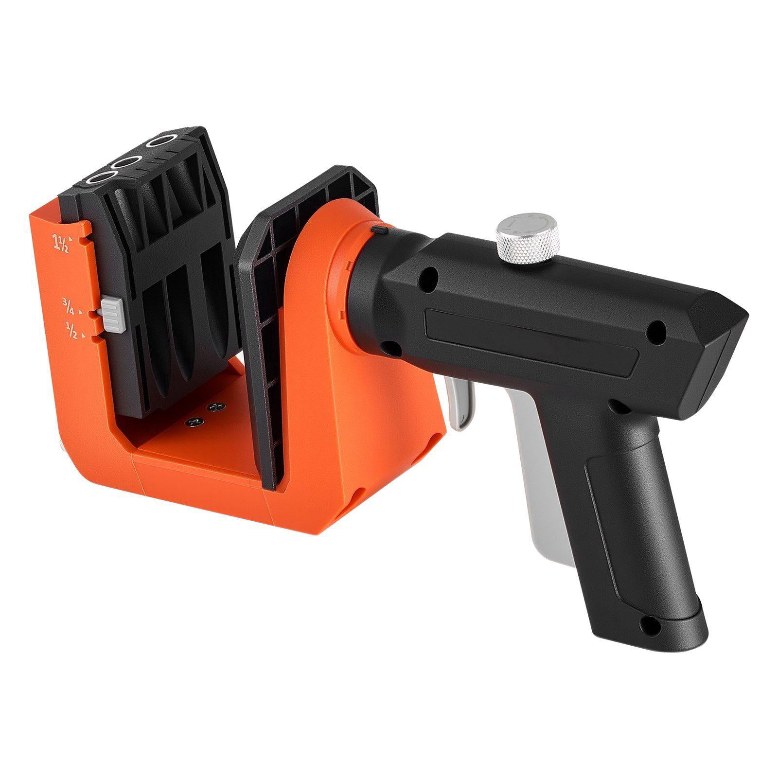 Pocket Hole Jig Kit Adjustable 1/2 3/4 1-1/2 Inch 360 Rotating Handle with 260 Screws C-Clamp Stop Collar Drill Bit for Woodworking