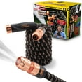 thumbnail image 1 of 2024 Pocket Hose Copper Bullet AS SEEN ON TV Expands to 25 ft REMOVABLE Turbo Shot Multi-Pattern Nozzle 650psi 3/4 in Solid Copper Anodized Aluminum Fittings Lead-Free Lightweight No-Kink Garden Hose, 1 of 7
