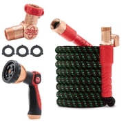 Pocket Hose Ballistic Double UV 50 ft Expandable Garden Hose with Pocket Pivot
