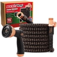 thumbnail image 1 of Pocket Hose Copper Bullet Expandable Garden Hose w/10 Pattern Thumb Spray Nozzle AS SEEN ON TV 650psi 3/4 in Patented Lead-Free Ultra-Lightweight Solid Copper Anodized Aluminum (75 Ft), 1 of 10