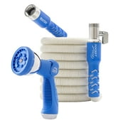Pocket Hose Marine, Expandable, White, Scuff Free, 50ft, 3/4in, On/Off Valve, BONUS 10 Pattern Sprayer + Quick Dry Storage Bag AS SEEN ON TV Solid Aluminum/Lead-Free, Lightweight, No-Kink, All Boats