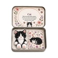 thumbnail image 1 of Pocket Hug Cat Acrylic Keepsake Token With Metal Tin Box Small Memorial Gift Cute Animal Ornament For Desk Display, 1 of 4