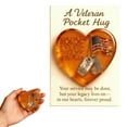 thumbnail image 1 of Pocket Hug Greeting Card (Acrylic),Christmas Veterans Day Veteran Pocket Hug – “ Never Fades” Thank You Card for Thank You for Your Ornaments for Navy force Appreciation, 1 of 9