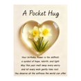 thumbnail image 1 of Pocket Hug Heart with Greeting Cards, Birth Flower Pocket Hug, Little Heart Pocket Hug Token, Holiday Pocket Hugs, Heart-Shaped Keepsake, Encouragement Gifts for Birthday, Anniversary, Friendship, 1 of 5