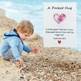 thumbnail image 1 of Pocket Hug Heart with Greeting Cards, Little Heart Pocket Hug Token, Long Distance Relationship Gifts, Thinking of You Gifts for Women Men Him Her, Pink, 1 of 5