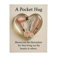 thumbnail image 1 of A Pocket Hug Heart Shaped Small Gift with Greeting Card, Hairstylist Accessories for Barber Beautician, Encouragement Token for Friends Family, Inspirational Keepsake,Pink, 1 of 2