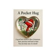 thumbnail image 1 of A Pocket Hug Heart Shaped Small Gift with Greeting Card, Hairstylist Accessories for Barber Beautician, Encouragement Token for Friends Family, Inspirational Keepsake,Red, 1 of 2