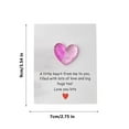 thumbnail image 1 of Pocket Hug Heart with Greeting Card, Small Plush Heart Keychain for Anxiety Relief, Valentine's Day Gift for Long Distance Couples, 3.5x2.8 Inch, 1 of 6