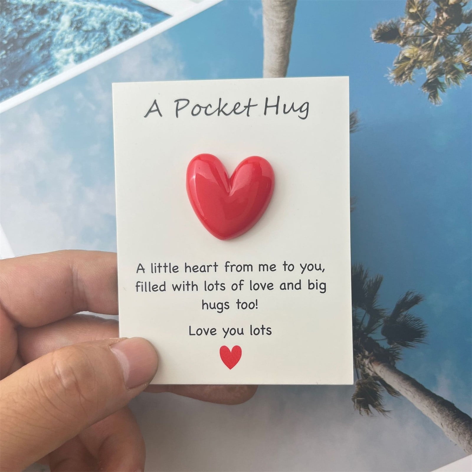 Pocket Hug Token Keychain - Small Keepsake Gift For Long Distance Friends, Family, Boyfriend, Girlfriend - View #10