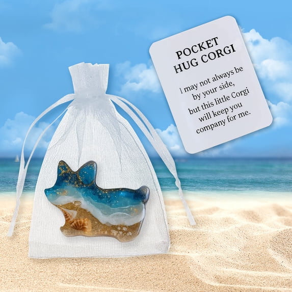 Pocket Hug, Mini Acrylic Pocket Hug Animal with Inspirational Card and Organza Bag, Small Thank You Gifts for Kids Friend Family Student, Pocket Hug Cards