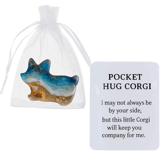 Pocket Hug, Ongmies Handmade Resin & Acrylic Pocket Hug Ornaments – Cute Animal Keepsakes with Inspirational Cards for Comfort & Thoughtful Gifts, Bulk Little Resin Animal Positive Pocket Hug