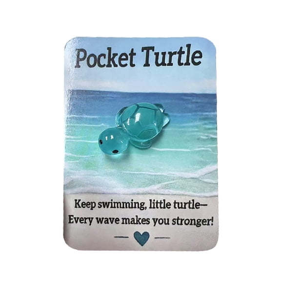 Pocket Hug Polar Bear Keepsake Card, Cute Animal Pocket Hug Token with Inspirational Card, Mini Polar Bear Gift for Long Distance, Encouragement & Thinking of You
