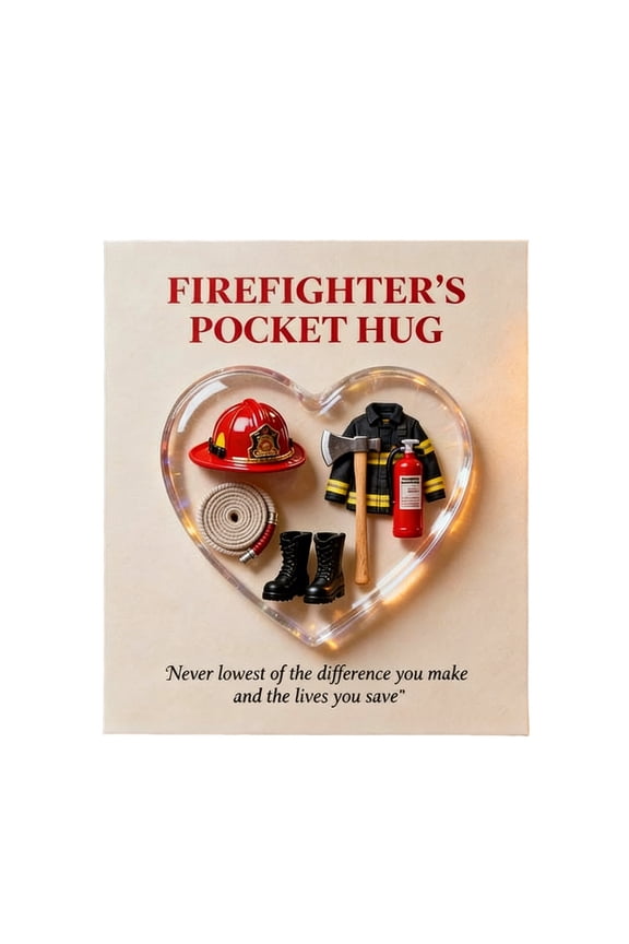 Pocket Hug Token Appreciation Gift Keychain For Firefighter Nurse Teacher Police Support Encouragement 1Pc