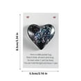 thumbnail image 1 of Pocket Hug Token Bulk Natural Heart Crystal with Hug Card Organza Bag 1 Set Pocket Hug Heart Stone Greeting Card Keepsake Celebration of Life Exchange Gift for Women Friend Colleague Black, 1 of 5