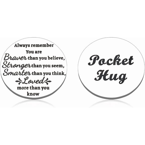 Pocket Hug Token Gifts Inspirational Gifts for Women Men Friends Back to School Gift for Daughter Son Teen Birthday Christmas Valentines Graduation Long Distance Gifts for Her Him