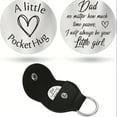 thumbnail image 1 of Pocket Hug Token Gifts for Men Boyfriend Girlfriend Inspirational Gift for Son Daughter Brother with Leather Keychain, 1 of 1