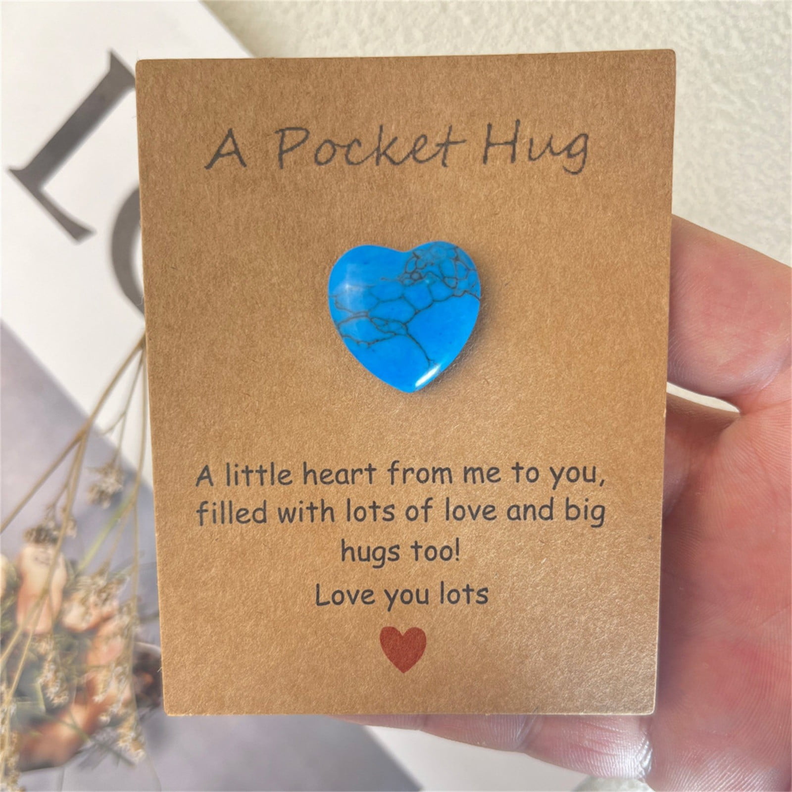 Pocket Hug Token Keychain - Small Keepsake Gift For Long Distance Friends, Family, Boyfriend, Girlfriend - View #3