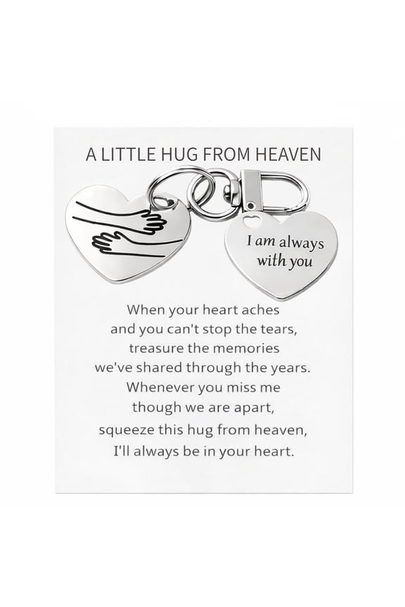 Pocket Hug Token Hug from Heaven Always with You Keychain Memorial Gift for Loss Loved One, Sympathy Condolence Gifts