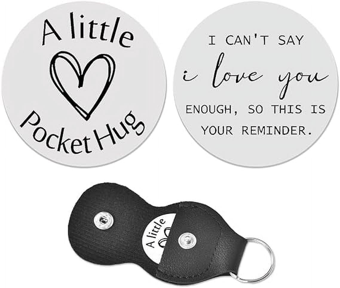 Pocket Hug Geschenk – Kleines Holzherz Mit Karte Für Ermutigung & Liebe Grüße (Fernbeziehung, Freundschaft)