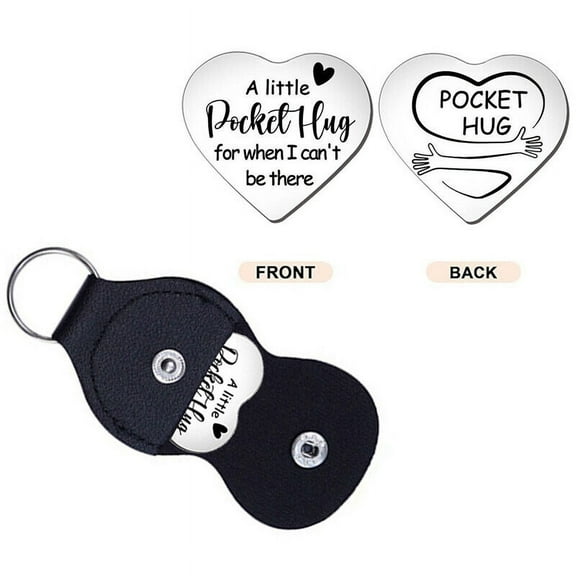 Pocket Hug Token with Pouch Inspirational Little Keepsake Gifts For Friend Lover