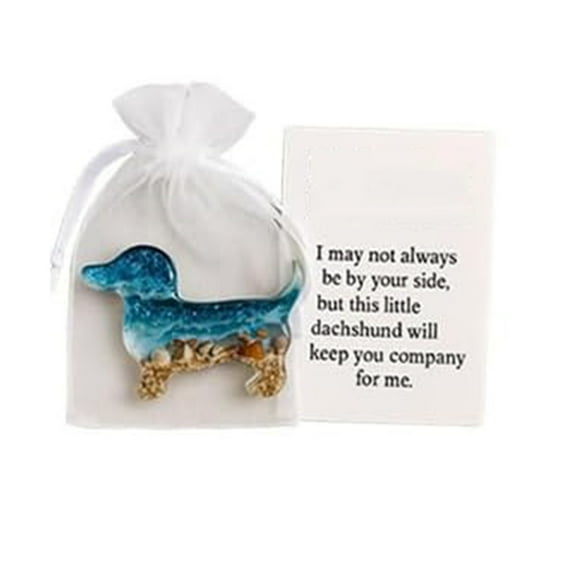 Pocket Hug for Pet Loss, Dachshund Comfort Token, Inspirational Grief Support with Heartfelt Card, Portable Travel Size Emotional Companion