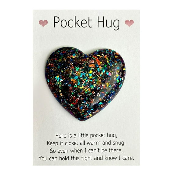 Pocket Hugging Heart Cute Decoration With Inspirational Messages For Daily Comfort, Encouragement Gift For Friends, Ideal For Birthday Wedding Valentine's Day Banquet