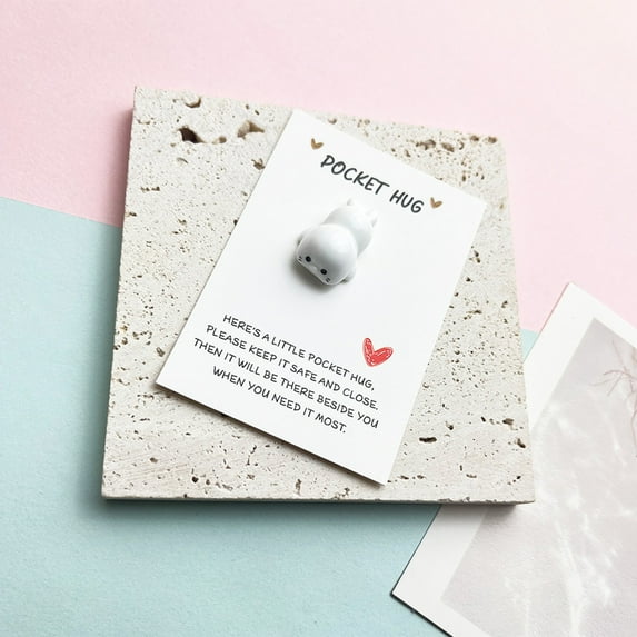 Pocket Hugs Pocket Hugs for Kids, Pocket Gift Greeting Card Gifts, Pocket Blessing Message Card, Small Cute Gifts Little Pocket Hug(1pcs)